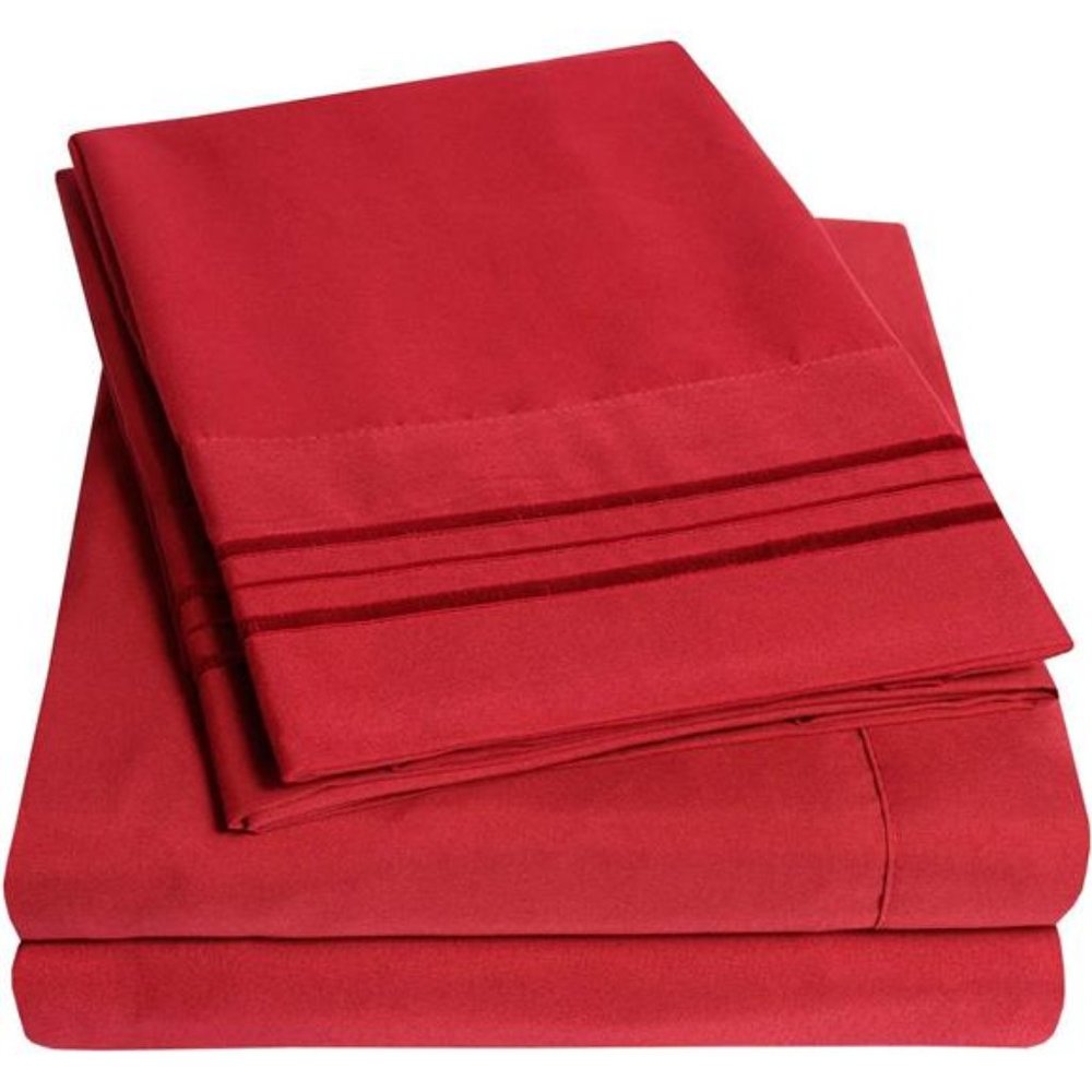 1500Supreme Collection BedSheet Set-Extra Soft,Elastic Corner Straps,DeepPockets